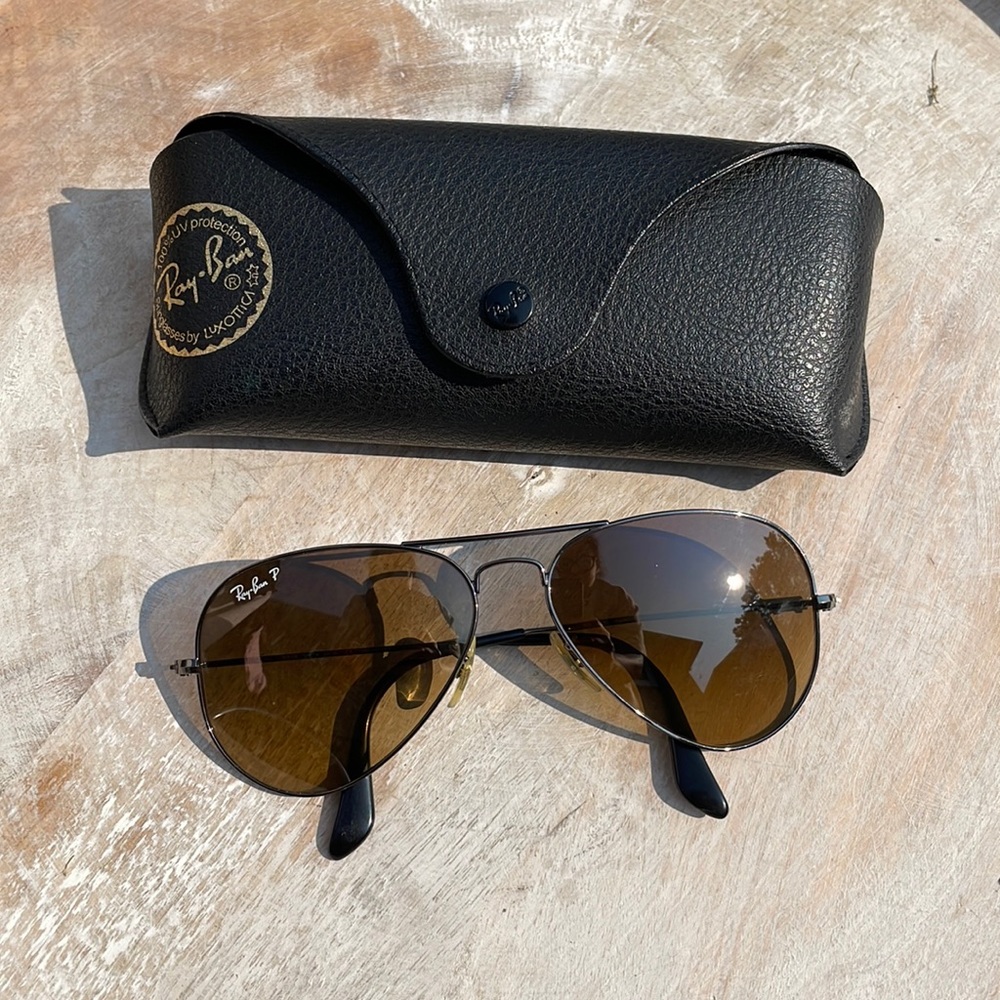 Ray Ban Aviator polarized sunglasses